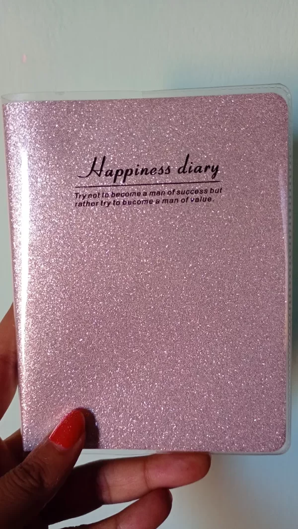 Producto - Libreta tapas con brillos plateada