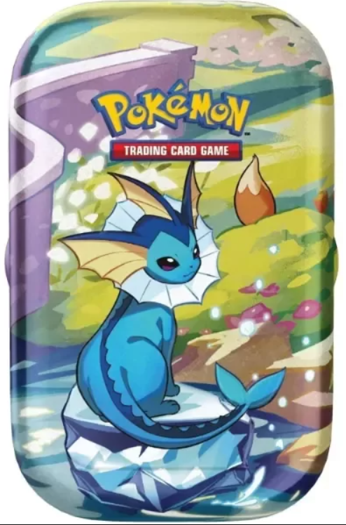 Producto - Pokemon TCG Prismatic Evolutions Mini Tin Vaporeon ESPAÑOL SELLADO