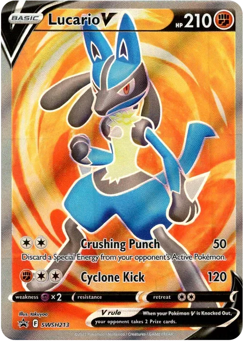 Producto - Lucario V - SWSH213 - Sword and Shield Promo