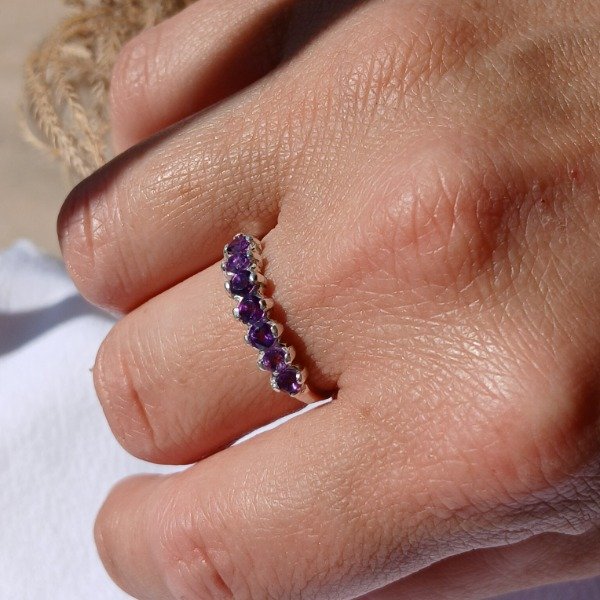 Producto - Anillo plata 925 Amatista n18,5 - 5