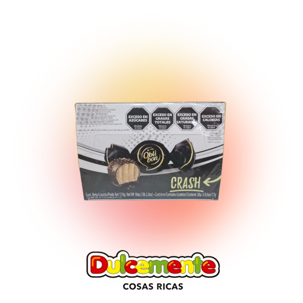 Producto - CAJA OBLIBON BOMBÓN CRASH CON CREMA DE CACAHUATE CON BAÑO DE CHOCOLATE Y CEREAL