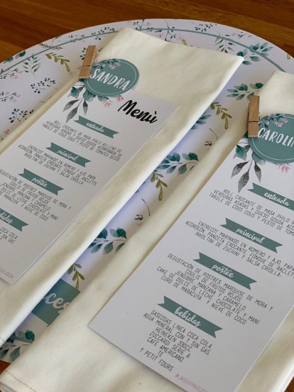 Kit Mesa de Invitados - LA LUNA EN PUNTAS DE PIE