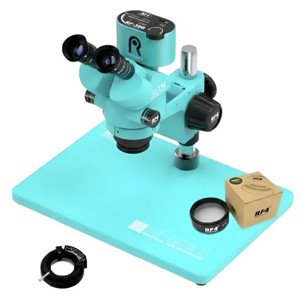 Producto - Microscopio Trinocular RF4 RF-6558x + Barlow 0.7X + Cam 2K - 0
