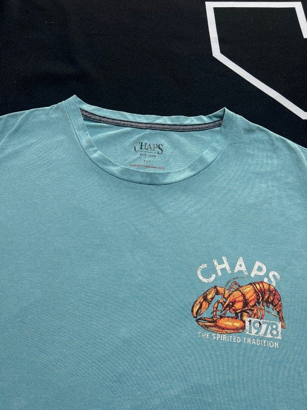 Producto - Remera Chaps celeste. Talle L