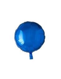 Producto - GLOBO FORMA METALIZADO REDONDO COLOR AZUL 18"