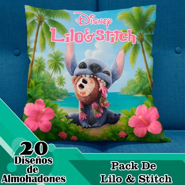 Producto - Diseños Digitales / Plantillas Para Almohadones De Lilo Y Stitch La Pelicula