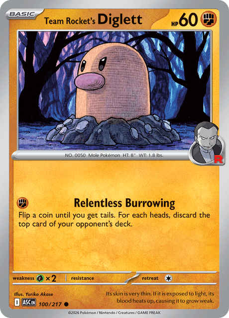 Producto - Team Rocket's Diglett - 100/217 (Energy Reverse Holo)