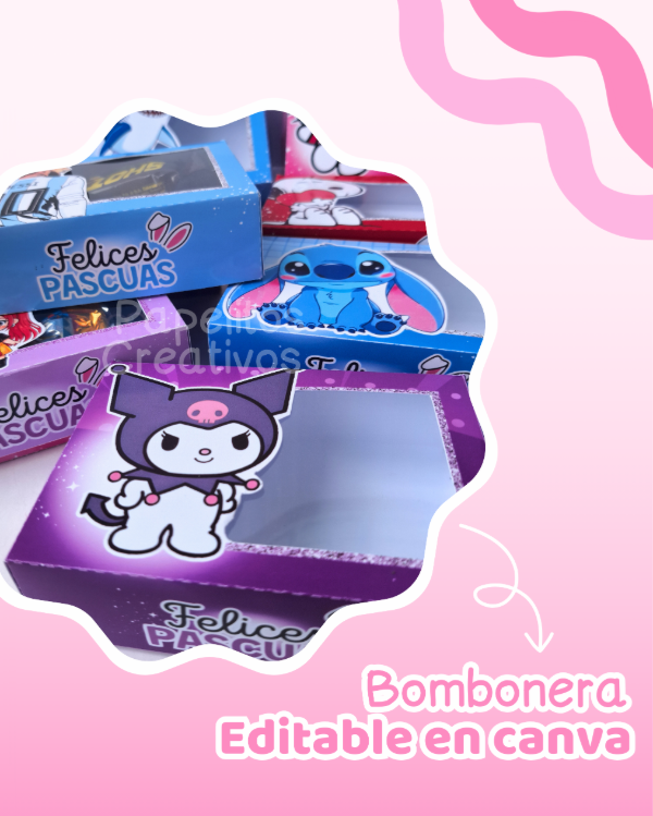 Producto - Plantilla Editable en Canva  - Bombonera