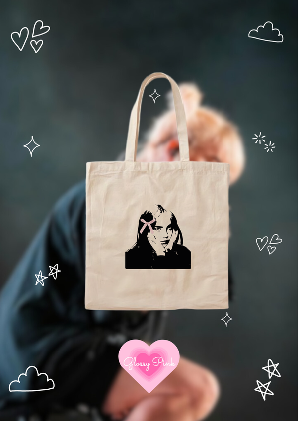 Tote bag Billie Coquette + moño de raso cosido