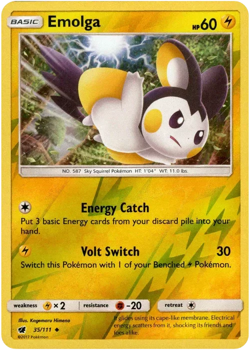 Producto - Emolga - 35/111 - Crimson Invasion - Reverse Holo