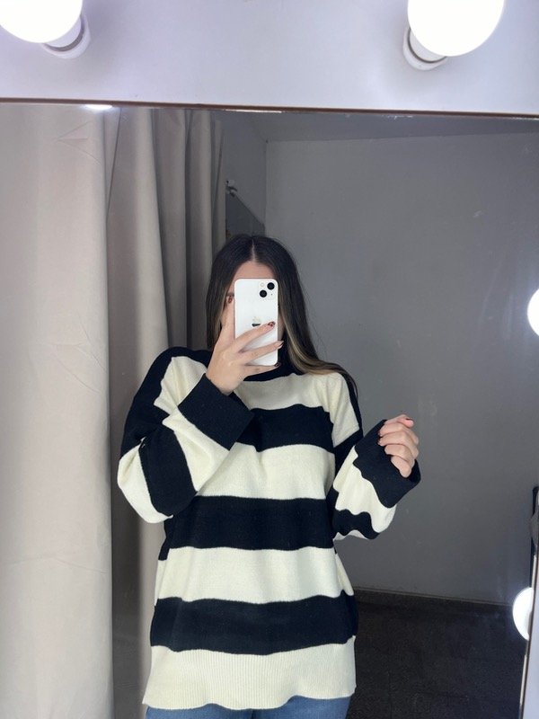 Producto - Maxi sweater rayado