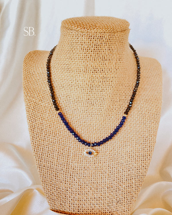 Producto - COLLAR SEE YOU - CRISTALES Y ORO LAMINADO