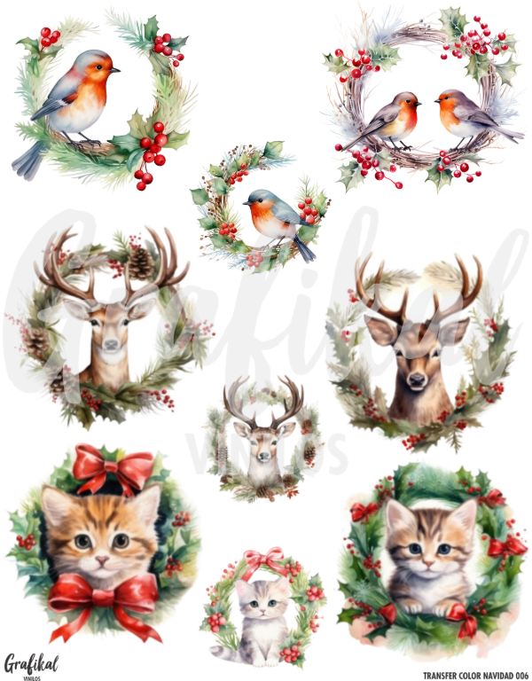 Producto - Transfer Color Navidad 006