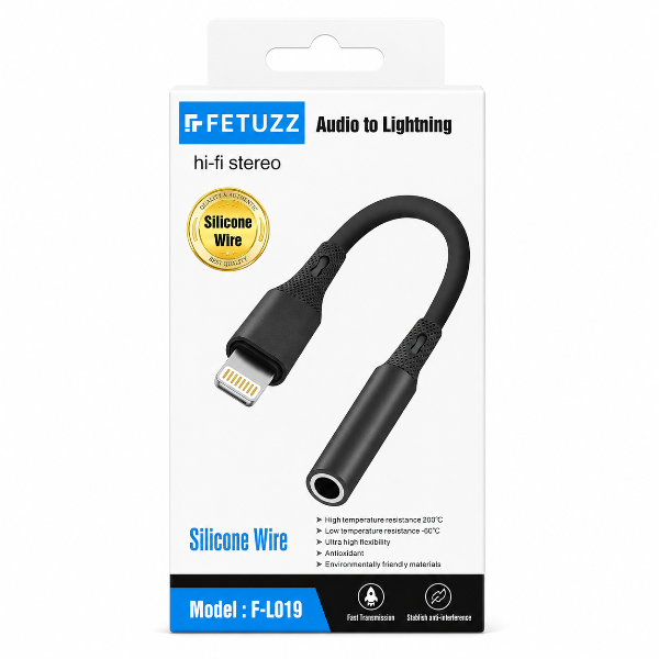 Producto - ADAPTADOR JACK A LIGHTNING FETUZZ