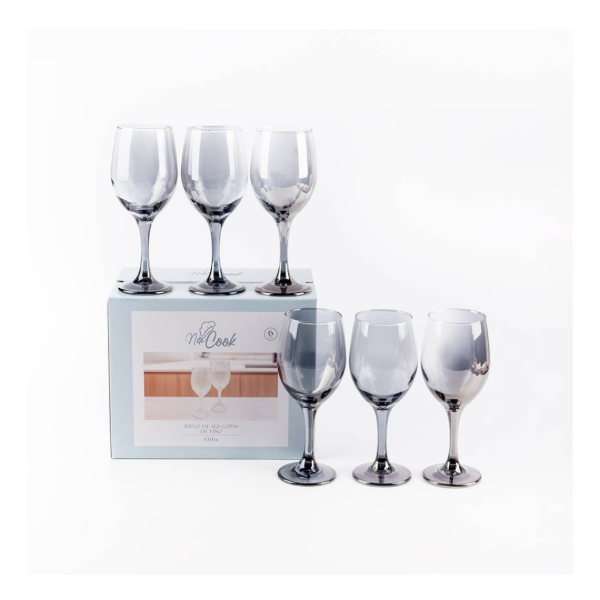 Producto - SET DE COPAS VINO X 6 FUME