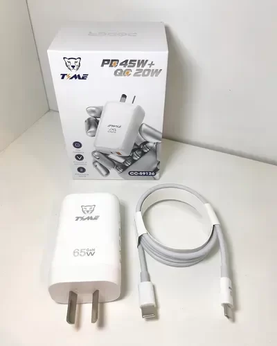Producto - CG185 CARGADOR ALTA CALIDAD TIME PREMIUM 45W