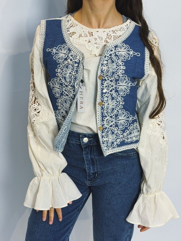 Producto - Chaleco JEAN lentejuelas