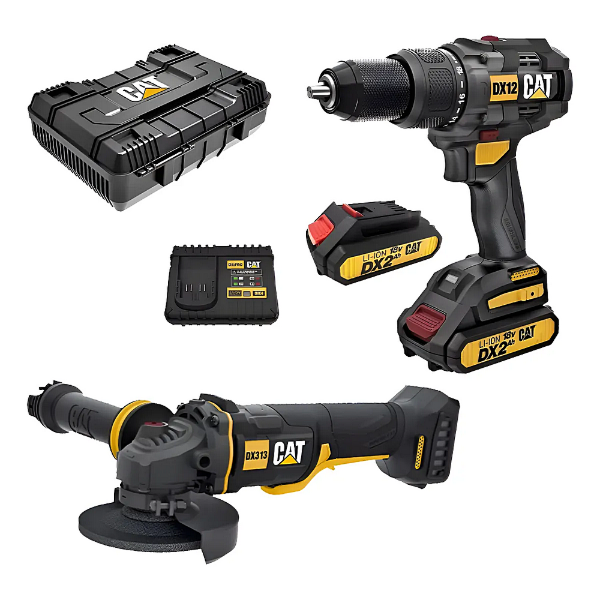 Producto - PREVENTA Combo Taladro + Amoladora Inalámbrica18v- CAT-CATDXK203