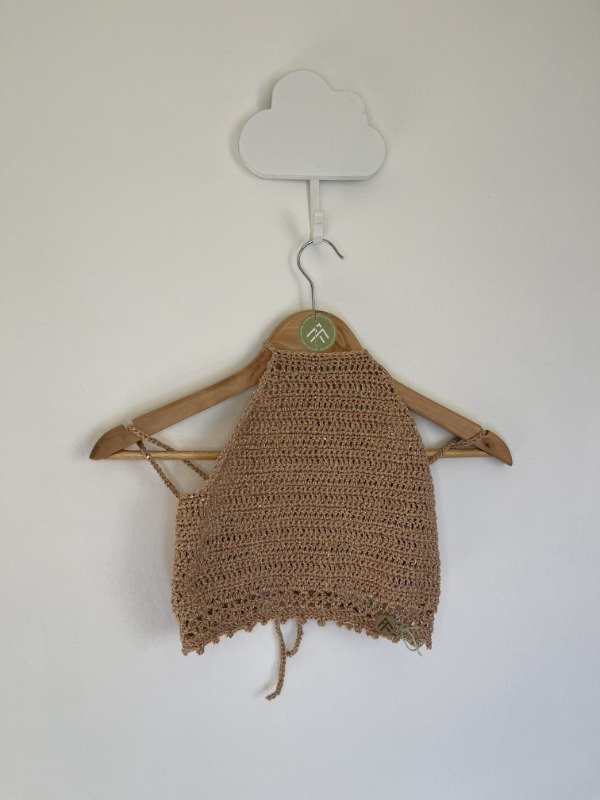 Producto - Pechera lentejuelas camel - 0