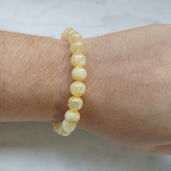Producto - Pulsera de Piedra Natural Citrino 8mm - 2