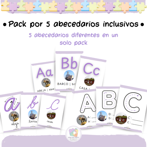 Producto - PACK 5 ABECEDARIOS INCLUSIVOS - 0