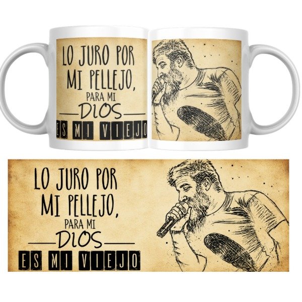 Producto - Taza - Dia Del Padre - Lo juro por mi pellejo para mi dios es mi viejo