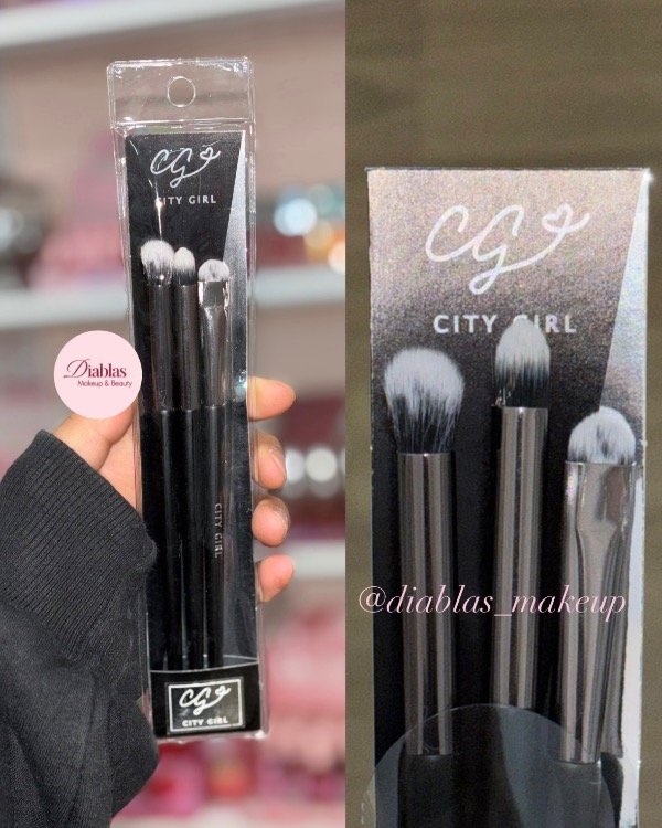 Producto - Set x3 brochas para ojos City Girls