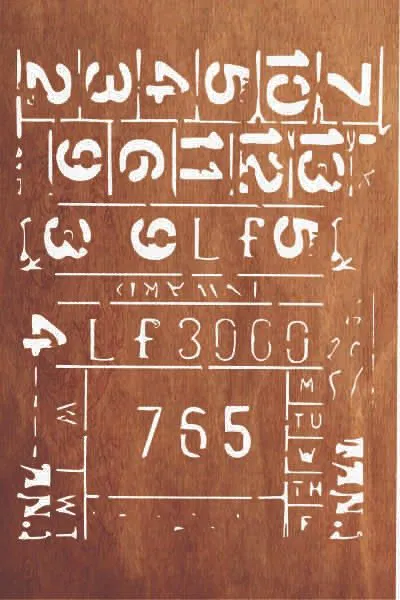 Producto - Stencil 15x20 cm F099