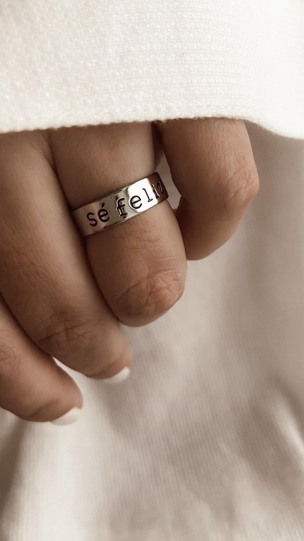 Producto - Anillo Sé Feliz AQ