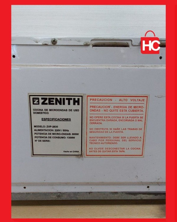 Producto - Horno microondas digital Zenith 800 W (Amplio, práctico y súper fiel) - 7