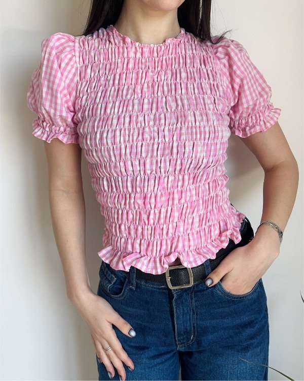 Producto - Blusa Grace estampadas (cuadrille, rayas y lunares) - 1