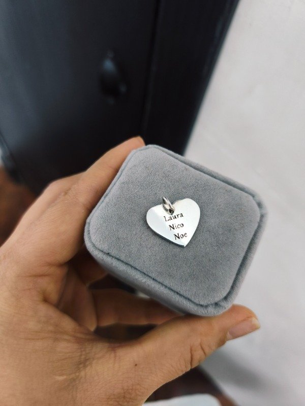 Producto - Dije corazón liso apto grabado (#648) - 1