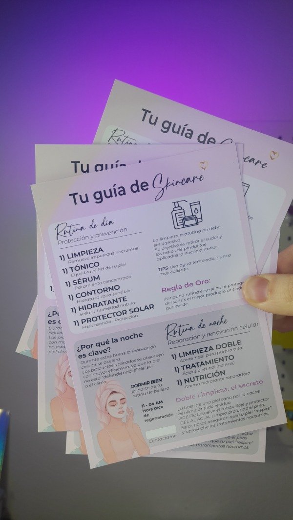 Producto - Guía de rutina Skicare Pdf imprimible
