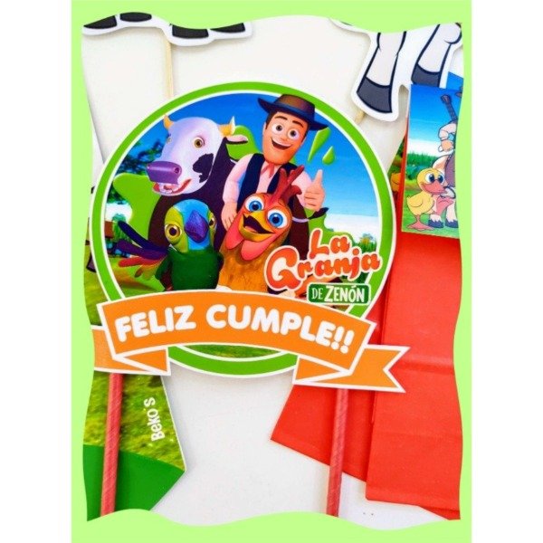 Producto - Topper torta Granja de Zenón