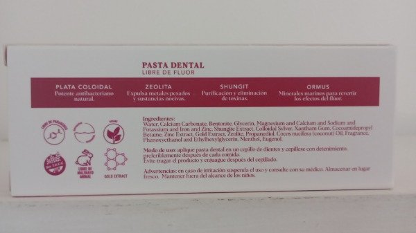 Producto - Pasta dental libre de Fluor