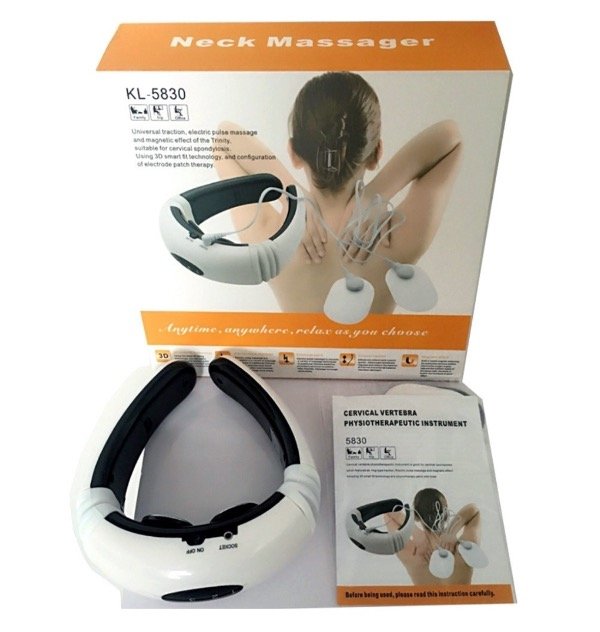 Producto - Electro Masajeador cervical cuello corporal electrodo pilas