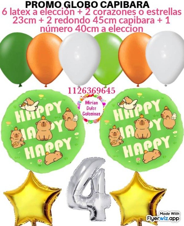 Producto - Probó globo carpincho baby