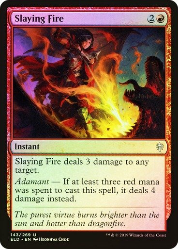 Producto - Slaying Fire Foil  Throne of Eldraine