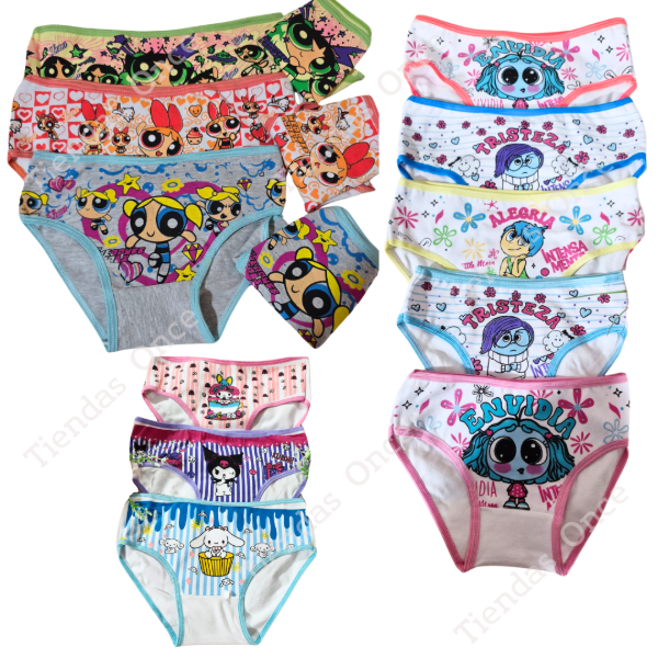 Producto - Bombacha LUNA para nena - Por docena