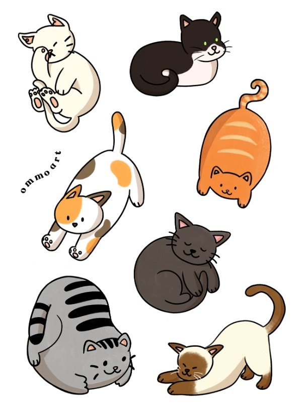 Producto - Set de stickers Gatitos