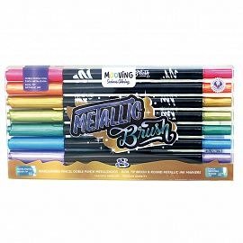 Producto - MARCADOR MOOVING DOBLE PUNTA METALICOS BLISTER X 8 COLORES