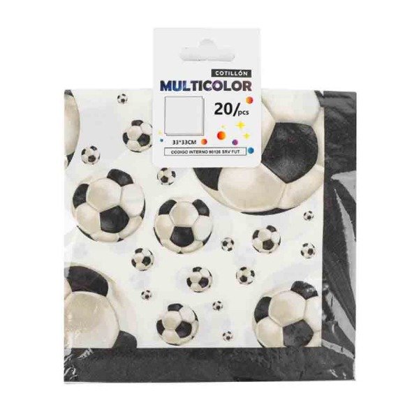 Producto - servilleta pelota de futbol x 20 un