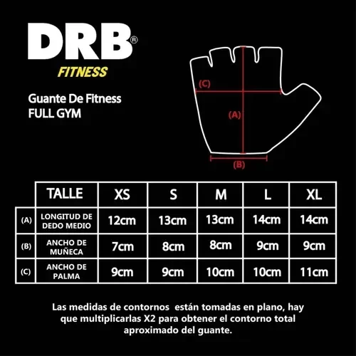Guantes DRB Gym Negro Gris — imagen 4