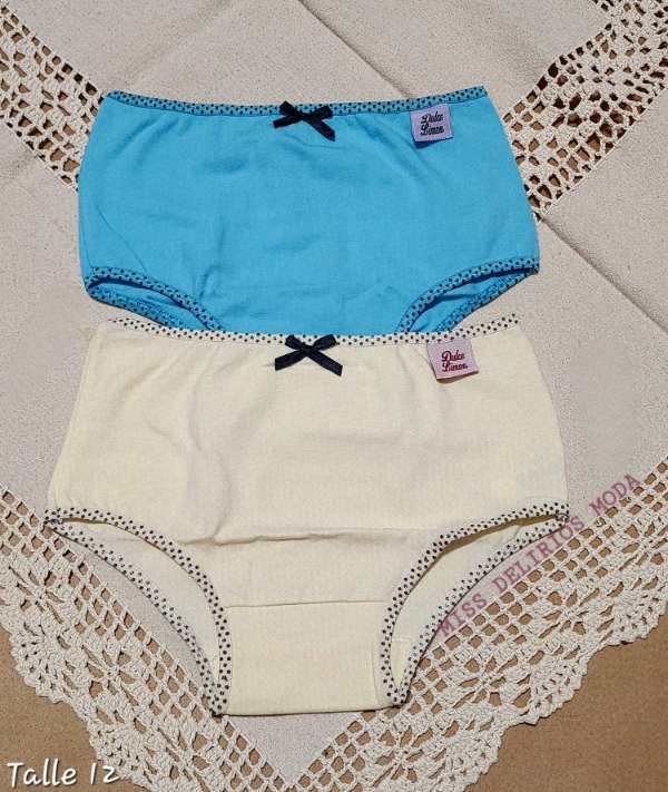 Producto - Pack X2 Bombachas de nena Michifuz Lisa Talle 12