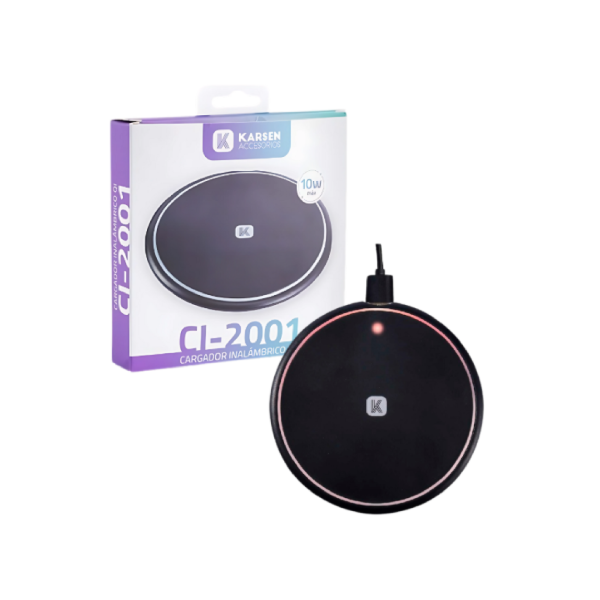 Producto - Cargador Inalámbrico CI-2001 10W Micro USB Karsen