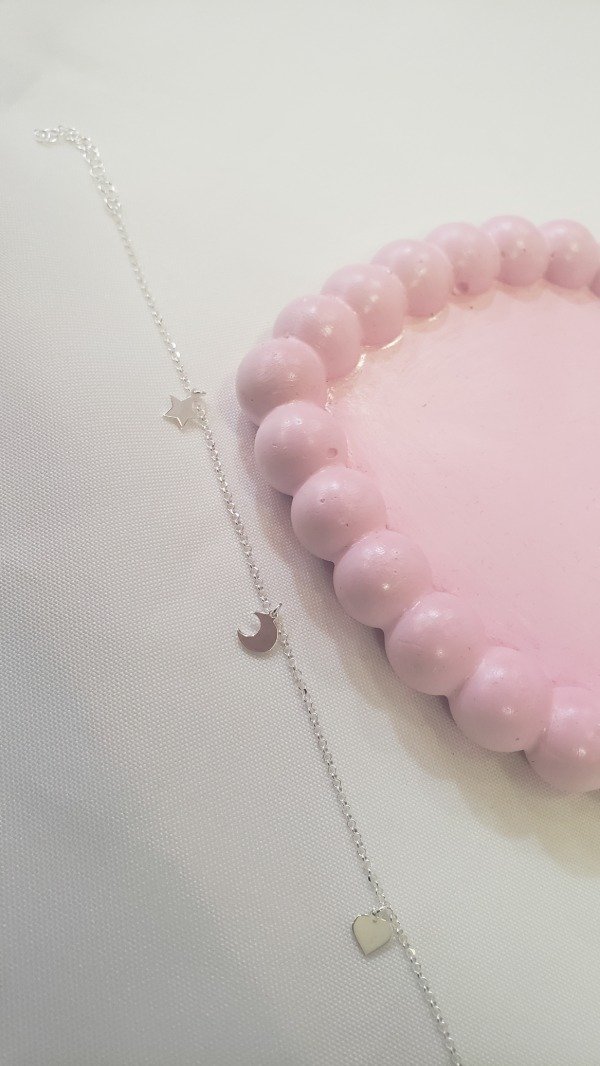 Producto - Tobillera corazon luna estrella