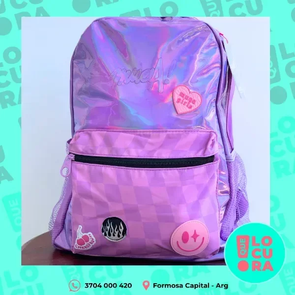 Producto - Mochila Muaa Violeta