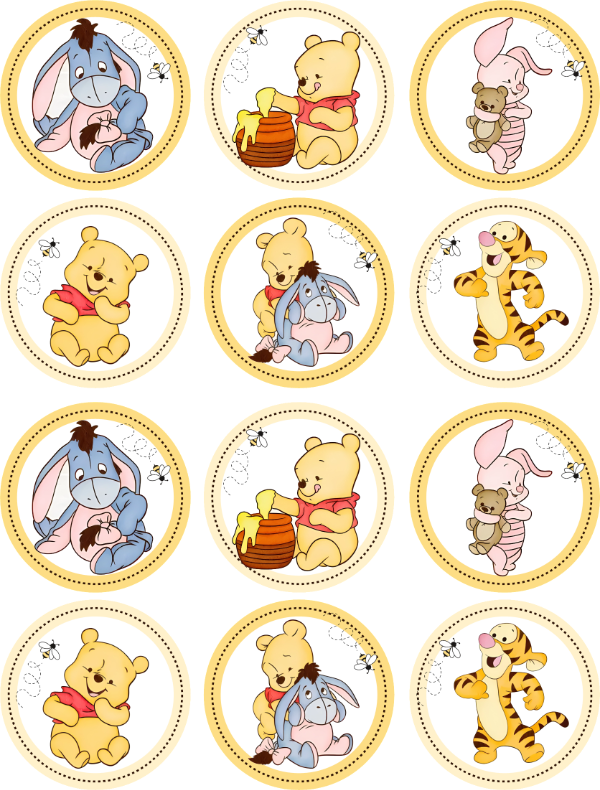 Producto - STICKERS WINNIE POOH X 12