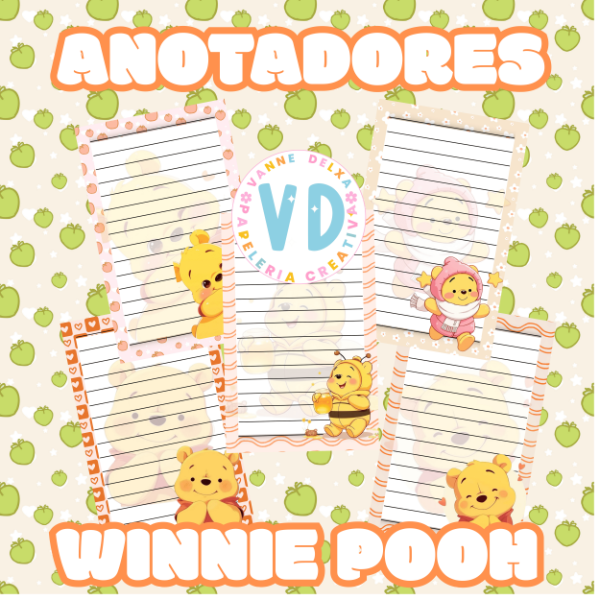 Producto - ANOTADORES WINNIE POOH TIERNOS