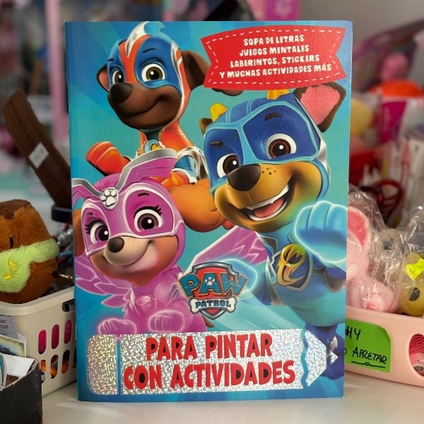 Producto - Libro Actividades y Para Pintar c Stickers Paw Patrol 7379